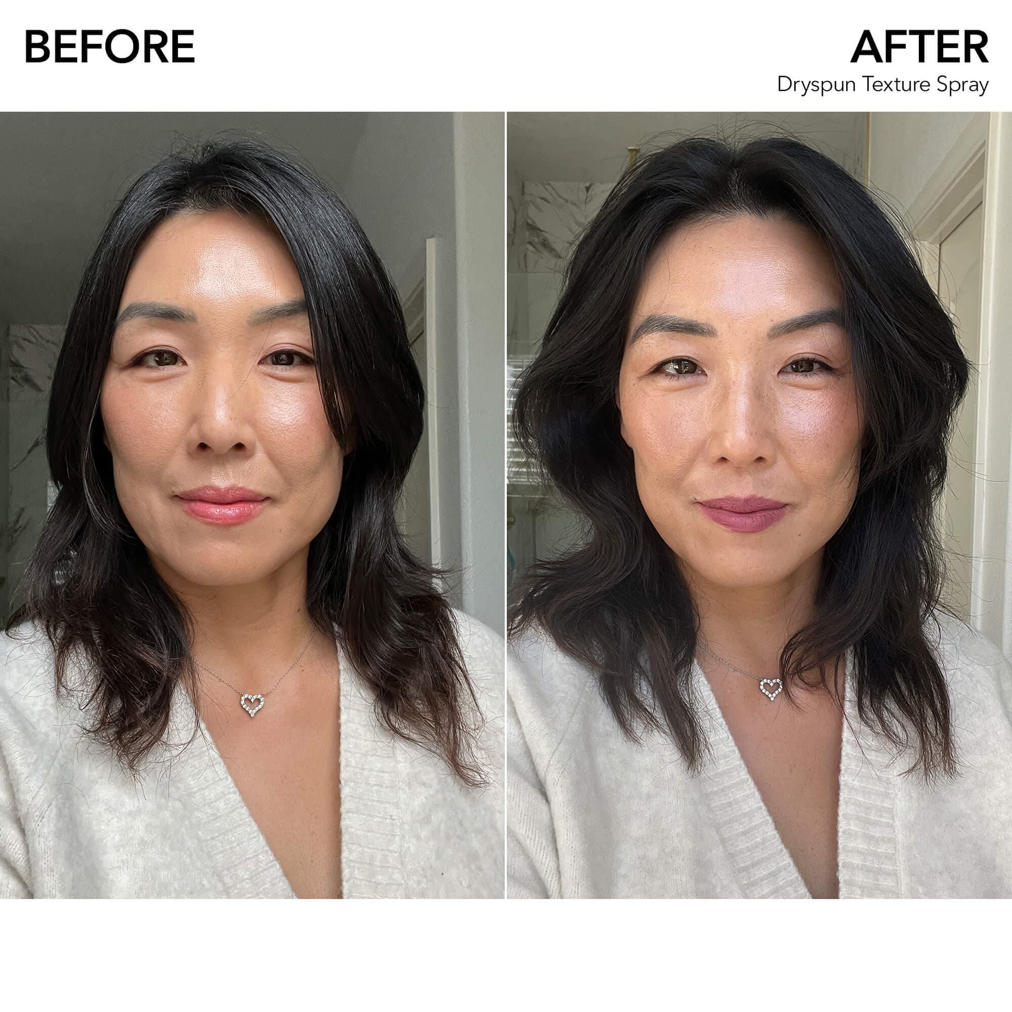 Dry Ridge Before After Thickening Dryspun Texture Spray | Bumble and bumble.
